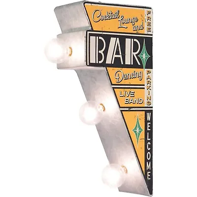 Bar Cocktail Lounge Double-Sided Marquee LED Sign With Retro Vintage Design • $39.99