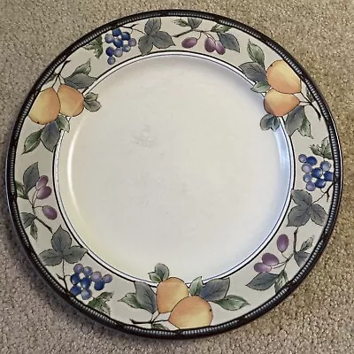 (1) Mikasa Intaglio Garden Harvest Dinner Plate 11  Diameter CAC29 Pears Grapes • $7.99