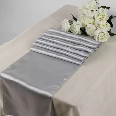 10pc Satin Table Runner Wedding Party Banquet Decoration 30cm X 275cm -FREE SHIP • $19.99