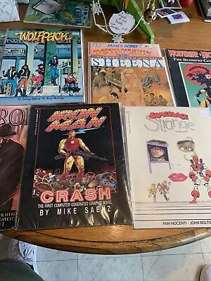 Graphic Novel Lot: Wolfpack/ Sheena/ Someplace Strange/ Ironman/ Hero’s/ James B • $32.39