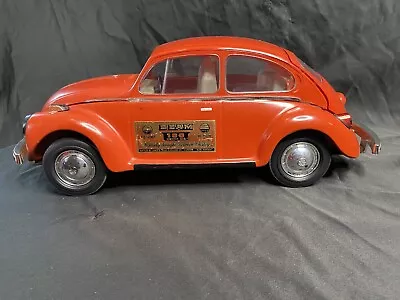 Vintage 1973 VW Volkswagen Beetle Bug Red Car Jim Beam Whiskey Decanter EMPTY • $58.99