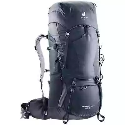 DEUTER Aircontact Lite 65 + 10 Trekking Backpack Pack  Graphite Black  75L ⭐NEW⭐ • $199