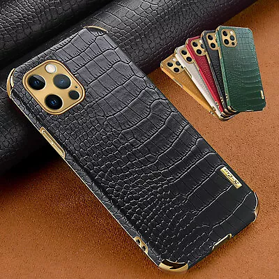 $10.64 • Buy SHOCKPROOF Luxury Crocodile Leather Case For IPhone 14 Pro Max 13 12 11 XS XR 87