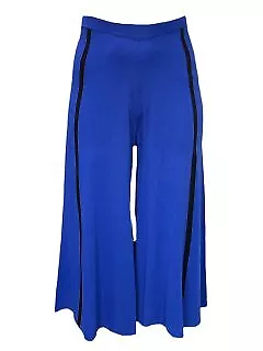 Marina Rinaldi Women's Blue Ufo Straight Leg Pants Size M NWT • $161.25