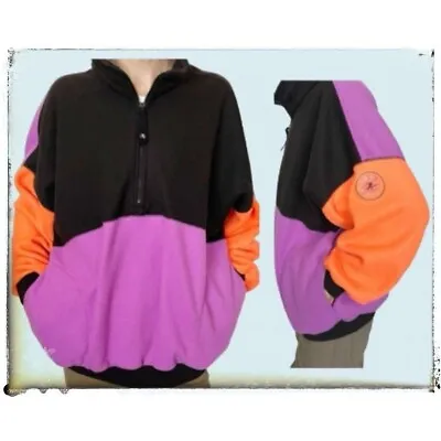 Vintage OCEAN PACIFIC OP Fleece Color Block Pullover 80s / 90s Size Large • $45