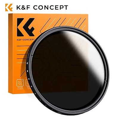 K&F Concept 49mm Multi-Coated Variable ND Neutral Density Lens Filter ND2-ND400 • $21.99