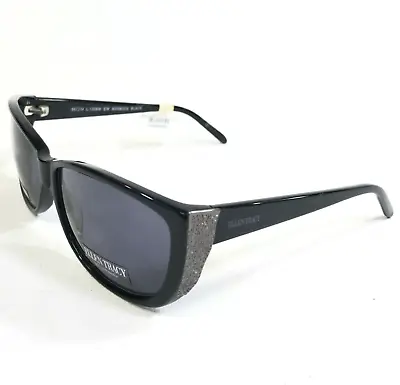Ellen Tracy Sunglasses BERMUDA BLACK Black Square Frames With Gray Lenses • $49.99