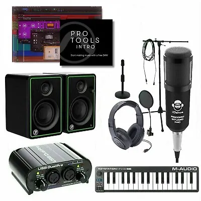 Home Recording Pro Tools Intro Bundle Package W/ Mini 32 Mackie Art Software • $369.99