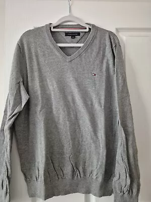 Tommy Hilfiger V Neck Sweater Grey Colour Size M  • $20