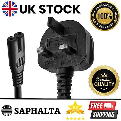 Hannspree Hannsg He195anb 50  Inch Monitor Power Cable Lead Cord C7 Uk Mains For • £7.46