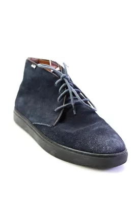 Venettini Womens Navy Blue Suede High Top Lace Up Shoes Size 9 • $42.69