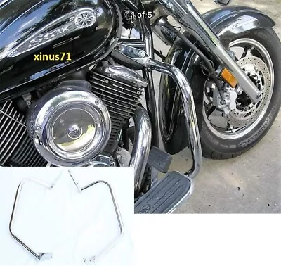 $98 • Buy 2Pc Engine Guard Highway Crash Bar Yamaha Xv Vstar 1100 Classic Custom Silverado