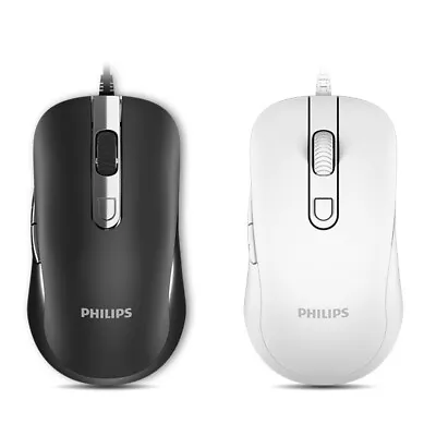 $27.99 • Buy Philips Wired Mute Mouse Optical USB Gaming Mouse For Laptop Desktop PC 