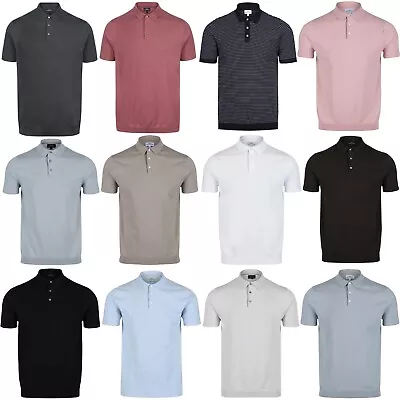 Cotton Polo Shirt New Famous Store Mens Short Sleeve 3 Button Collared Tee Top • £7.99