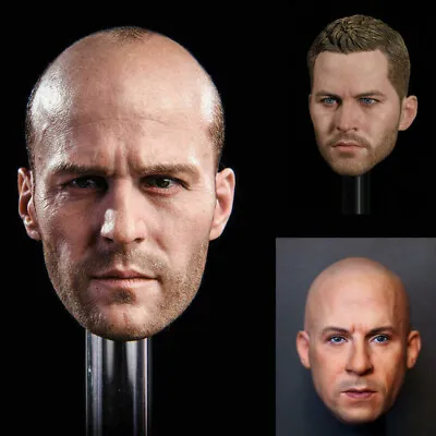 1/6 Jason Statham Paul Walker Vin Diesel Male Head Sculpt Fr 12'' Action Figure  • $25.99