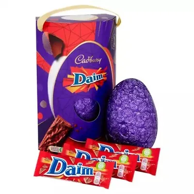 Cadbury Daim Giant Chocolate Gift Box Easter Egg 239g - Easter Egg & 3 Bars • £11.99