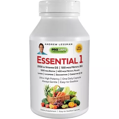 Andrew Lessman Essential-1 Multivitamin 2000 IU D3 60 Capsules ProCaps Labs • $33.90