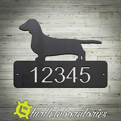 Custom Dachshund Dog Home Address Sign Mail House Dog Memorial Pet • $78