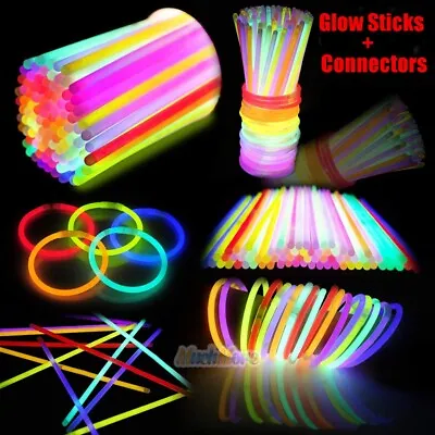 $125.99 • Buy 1500x 8  Glow In The Dark Sticks 8 Colors Bracelets Necklaces Party Favors Pack