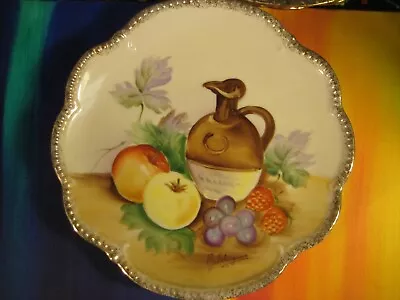 Handpainted Still Life With Fruit Collector Plate Japan Signed  Ishigawa  • £7.28