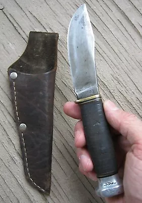 Vintage Marbles Gladstone Mich Usa Patd 1916 Fixed Blade Hunting Knife W/sheath • $112.95