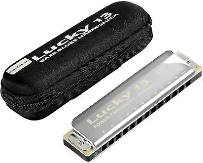 EASTTOP Lucky 13 Harmonica Diatonic Harp Harmonica Bass Plus Blue Harmonica Gift • $93.07