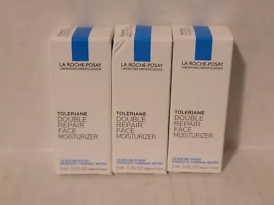 3 La Roche Posay Toleriane Double Repair Face Moisturizer 0.1 Oz/3mL Mini • $15.99