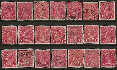 KGV'S       GROUP Of 1d REDS      SINGLE WATERMARKS     GOOD LOT • $4.95