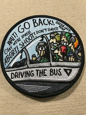  Driving The Bus  F-15E Patch Cross-Squadron Morale Patch Embroidered USAF • $14.95