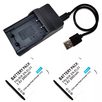 Battery / USB Charger For Nikon Coolpix B700 P600 P610 P610s P900 P900s S810c • $19.98