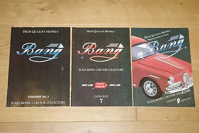 £9.99 • Buy Bang 1/43 Model Car Catalogue Job Lot - A4 Size # 5, 7 & 9 (ferrari, Alfa, Ford)