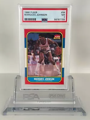 1986 Fleer Premier PSA 7 MARQUES JOHNSON Card #54 • $34.99