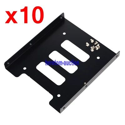 $29 • Buy 10x 2.5  To 3.5  Adapter Bracket SSD HDD Hard Drive Mounting Tray Bay Caddy 