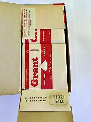 1948-54 Packard V8 Models With C Following ENG. # Piston Ring Set Grant #: 11021 • $60