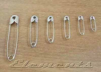 Quality Steel Safety Pins 23mm 28mm 32mm 36mm 45mm 50mm MULTI LISTING • £2.69