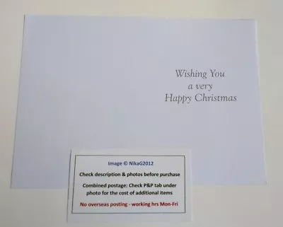 50 Wishing You A Very Happy Christmas 120gsm Insert Paper C6 Cards Card Inserts • £6.99