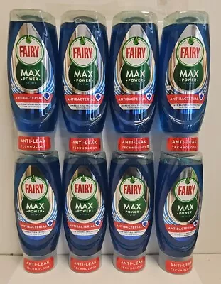 Fairy Max Power Antibac Washing Up Liquid 450 Ml X 4 Bottles Or 8 Bottles • £12.49