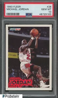 1995-96 Fleer Metal Slick Silver #3 Michael Jordan Chicago Bulls HOF PSA 10 • $2.75