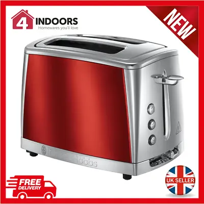 £29.95 • Buy  Red 2-Slice Toaster , Russell Hobbs Luna 23220 Stainless Steel 