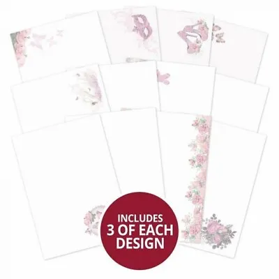 Hunkydory 36 A4 Rose Quartz Dreams Luxury Card Inserts P&P Discounts • £4.99