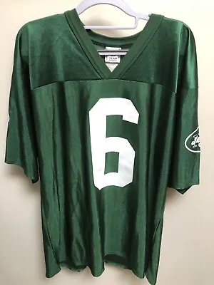 New York Jets Mark Sanchez #6 Jersey Green NFL Jersey Men’s Large • $21.88