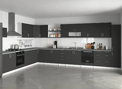 Kitchen Cabinets 300-1200mm Wall Base Sink Oven Cupboard Unit - Dark Grey • £59.99