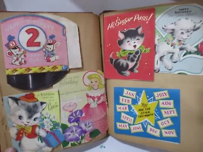 1950s Baby Girl Announcement Shower & Birth-54 Card Lot+ Scrapbooking~Hallmark • $169.57