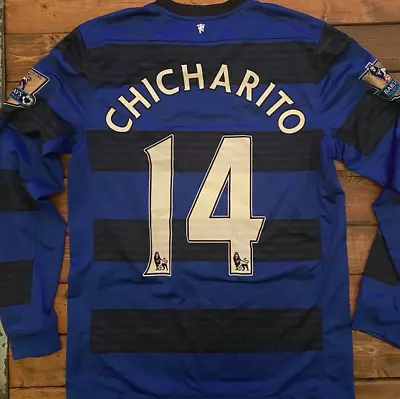 2011/12 Manchester United Away Jersey #14 Chicharito Long Sleeve Size L • $75