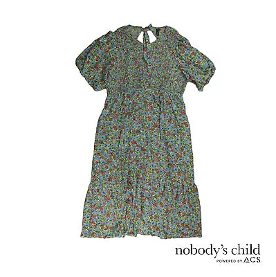 £14.99 • Buy Nobody's Child  Floral Kelsie Midi Dress UK Size 20