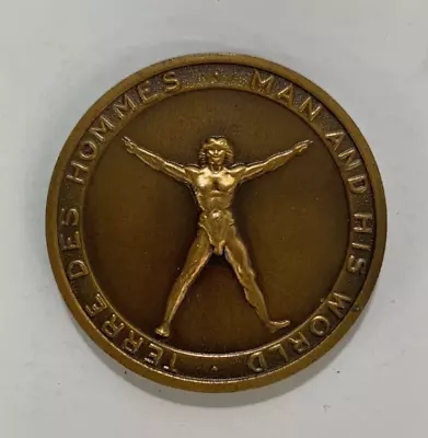 TERRE DES HOMMES Man & His World Medallion Coin Montreal 1967 International Expo • $8.10