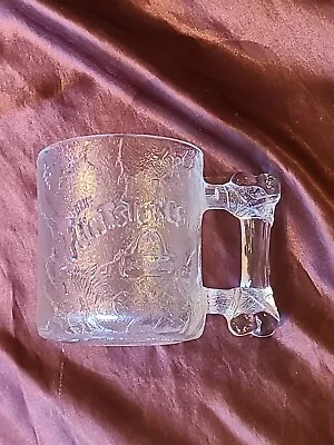 Vintage McDonalds Flintstones Glass Mug Pre-Dawn RocDonald's Bone Handle 1993 • $10