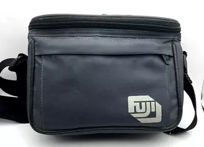 $21.95 • Buy Fuji Vintage 35mm Blue Nylon Camera Bag Case 8.5” X 6.5”x 3.5  Adjustable Strap
