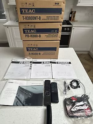 Teac 380 HiFi Seperate MIDI Stack System Black DAB Tuner Amp CD Remotes Boxed • £395