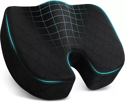 Memory Foam Seat Cushion Office Chair Car Seat Pad Coccyx Tailbone Pain Relief • $17.79